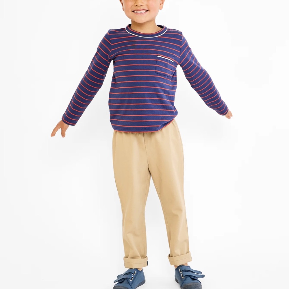 Oso & Me Bowie Pant- 12M- Khaki - Picture 2 of 6